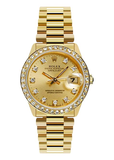 rolex damen gold